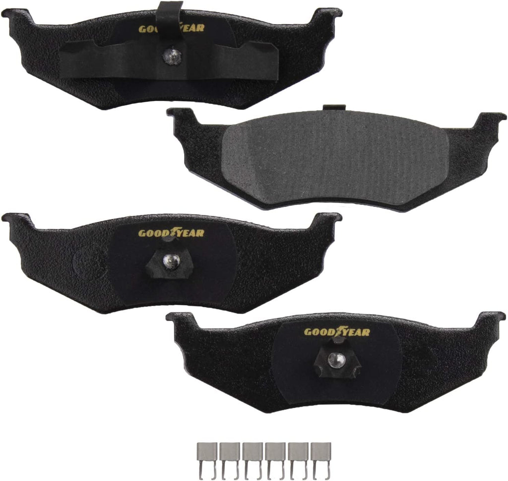 PRK39638R, Rear Premium Brake Bundle with Pair (2) of Antiox Coated Brake Rotors and Semi-Metallic Brake Pads