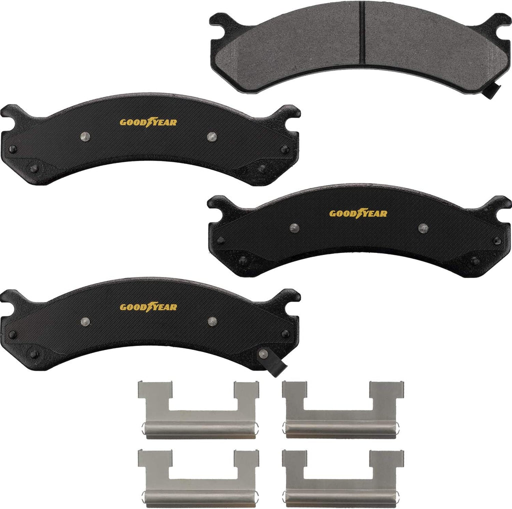 PRK47680R, Rear Truck & SUV Brake Bundle with Pair (2) of Antiox Coated Brake Rotors and Carbon-Ceramic Brake Pads