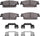 5000 Advanced Brake Pads - Low Metallic and Hardware Kit