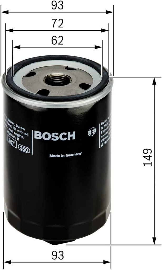 Bosch F026407004 CAR Oil Filter P7004
