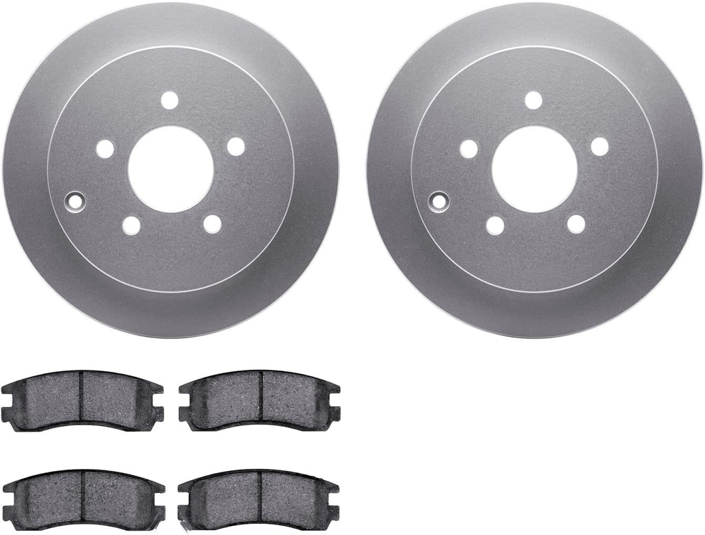 Rear Geospec Brake Rotors with 5000 Advanced Brake Pads 4502-47107