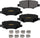 Brakes GYD1274 Truck & SUV Carbon Ceramic Rear Disc Brake Pads Set Vehicle Replacement Part for Dodge Nitro, Liberty, Wrangler, & Wrangler JK