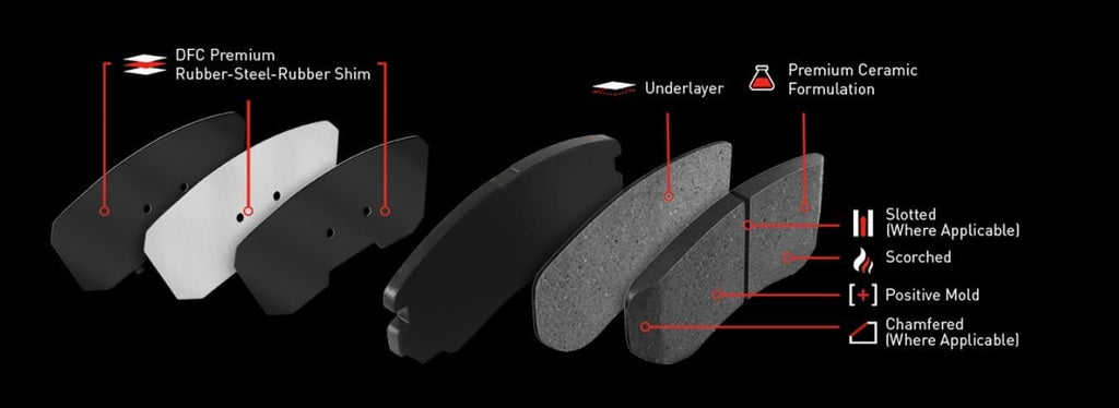 3000 Ceramic Brake Pads 1310-1061-00-Front Set for 2006 BMW 325Xi, 2006 BMW 330I, 2006 BMW 330Xi, 2006-2007 BMW 323I, 2006-2007 BMW 325I, 2007 BMW 328I, 2007 BMW 328Xi,
