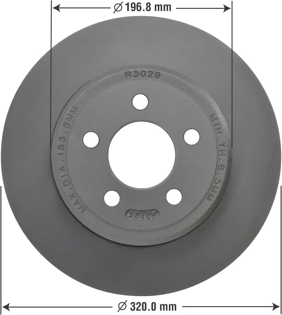 Rear Brake Rotors & Ceramic Pads Kit for Chevy Pontiac Saturn & More PRK39647R