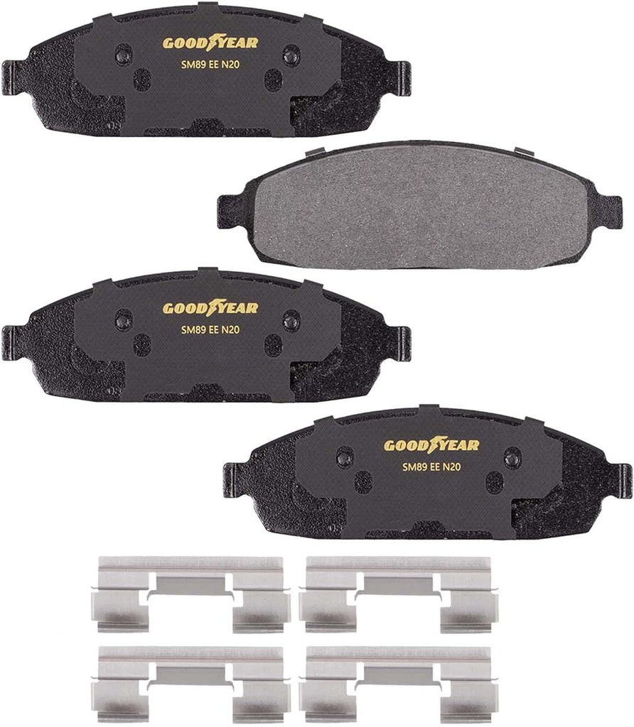 Front Brake Pads for 2006-10 Jeep Commander 05-07 Grand Cherokee Goodyear D1080
