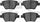 3000 Ceramic Brake Pads 1310-1456-00-Rear Set