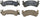 BP614 Quietcast Premium Semi-Metallic Disc Brake Pad Set - Compatible with Select Chevrolet Caprice, Impala; FRONT