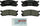 BP553A Quietcast Premium Semi-Metallic Disc Brake Pad Set - Compatible with Select Mazda 929, Millenia, MPV; REAR