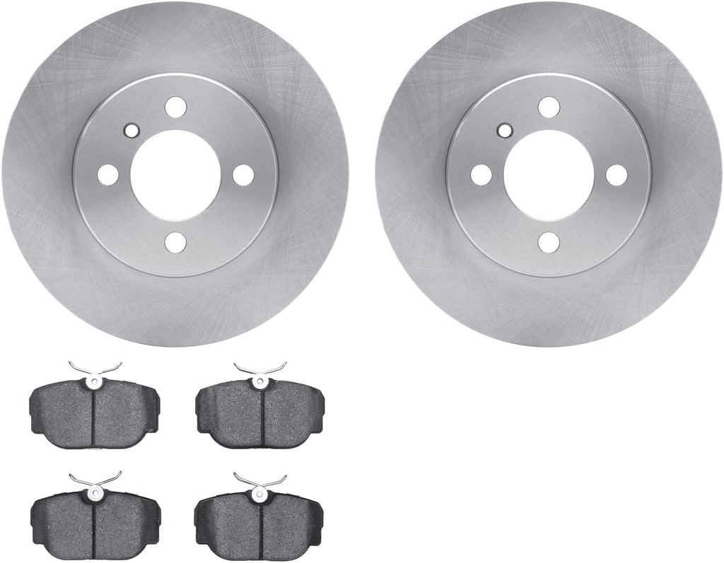 Front Brake Rotors with 5000 Euro Ceramic Brake Pads 6602-31067