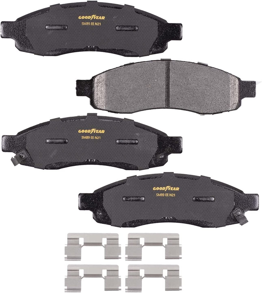 Front Brake Pads for Infiniti QX56 Nissan Armada Pathfinder Titan Goodyear D1015