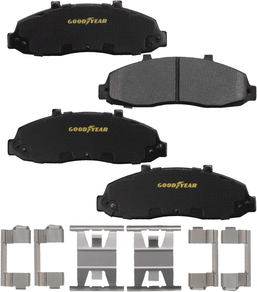 Front Brake Rotors & Ceramic Pads Kit for 97-04 Ford F-150 Goodyear PRK54735F