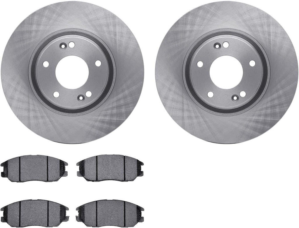 Front Brake Rotors with 5000 Advanced Brake Pads 6502-03211