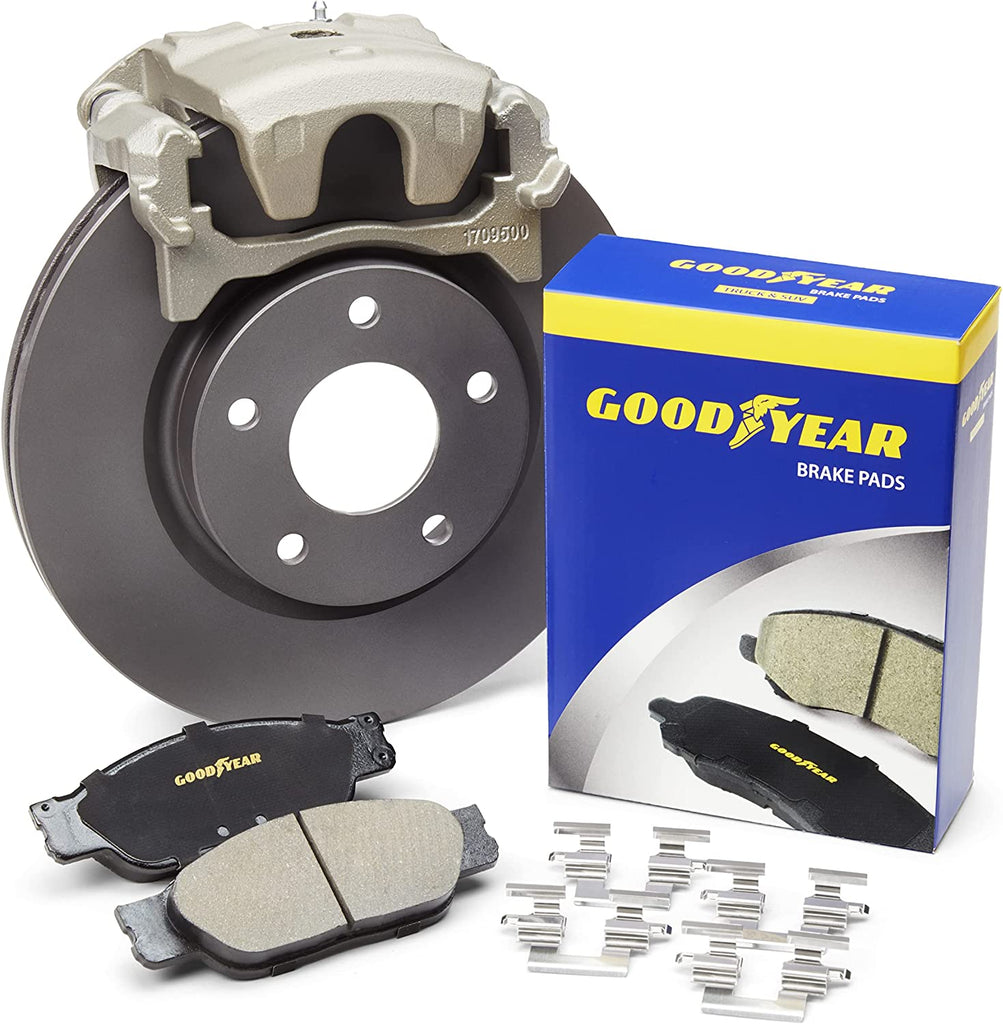 Front Brake Rotors Ceramic Pads Kit for Cadillac Chevrolet & More Goodyear PRK48724F