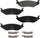GYD898 Truck and SUV Carbon Ceramic Rear Disc Brake Pads Set Vehicle Replacement Part for Chrysler Aspen, Dodge Dakota, Durango, Ram