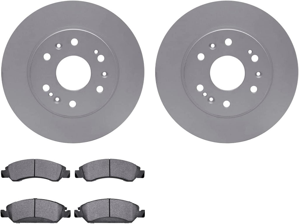 Front Geospec Brake Rotors with 5000 Advanced Brake Pads 4502-48114