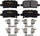 GYD1386 Premium Semi Metallic Automotive Vehicle Rear Brake Pads Replacement Part
