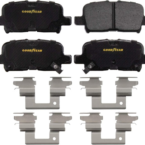 GYD1386 Premium Semi Metallic Automotive Vehicle Rear Brake Pads Replacement Part