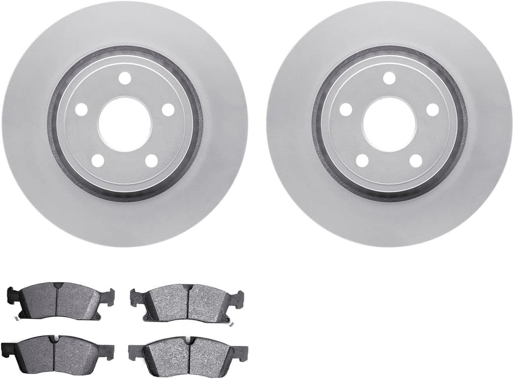 Front Geospec Brake Rotors with 5000 Euro Ceramic Brake Pads 4602-19138