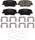 Premium Front Brake Pads for 17-18 Hyundai Santa Fe Sport 16-19 Kia Sorento