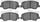 3000 Ceramic Brake Pads 1310-1593-00-Front Set for 2012-2017 Hyundai Accent, 2012-2017 Kia Rio, 2013-2015 Dodge Attitude