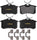 Premium Rear Semi Metallic Brake Pads for Audis & Ford Fiestas Goodyear GYD340