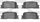 3000 Ceramic Brake Pads 1310-0885-00-Rear Set for 2001-2003 Toyota Highlander, 2002-2003 Lexus ES300, 2002-2006 Toyota Camry, 2004-2006 Lexus ES330