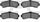 3000 Ceramic Brake Pads 1310-0669-00-Rear Set for 1995-1998 Nissan 200SX, 1995-1999 Nissan Sentra, 1996-2000 Nissan Lucino