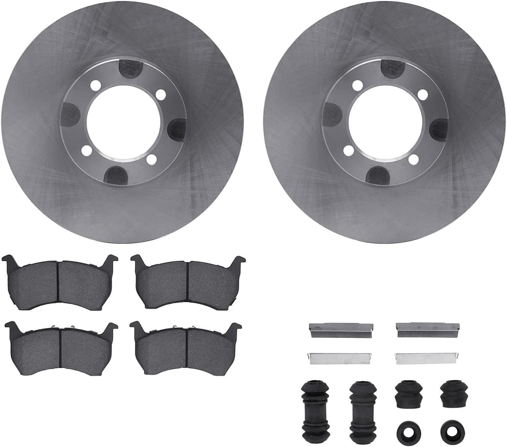 Front Brake Rotors with 5000 Advanced Brake Pads Includes Hardware 6512-80091