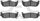 3000 Ceramic Brake Pads 1310-1041-00-Rear Set for 2004 Nissan Pathfinder Armada, 2004-2010 INFINITI QX56, 2004-2015 Nissan Titan, 2005-2015 Nissan Armada