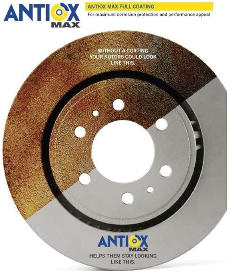Brakes 2144034GY Antiox Coated Vented Front Brake Rotor Vehicle Replacement Part for Cadillac Escalade, Escalade: ESV & EXT & More (1 Rotor)
