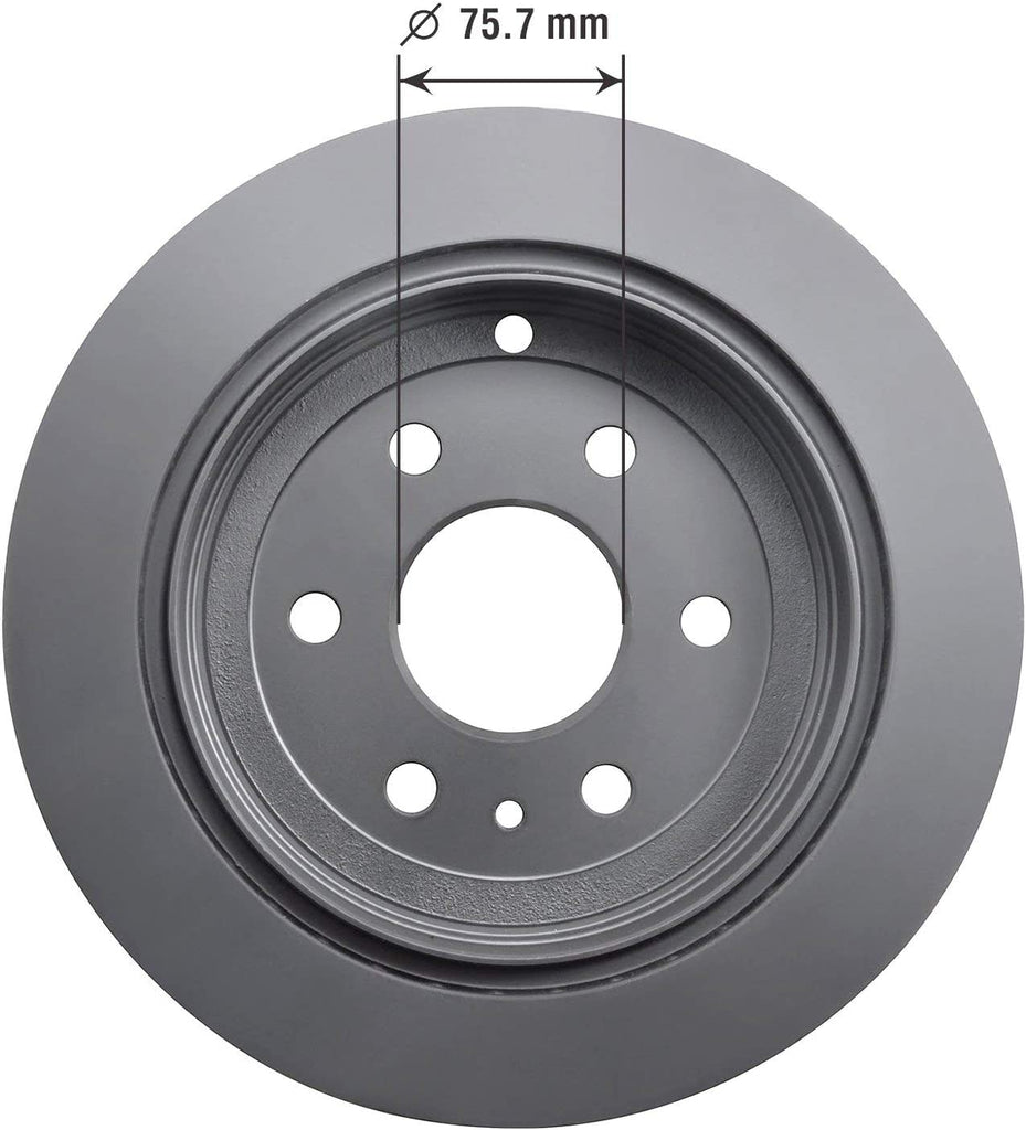 Brakes 2144098GY Truck & SUV Premium Antiox Coated Rear Brake Rotor Automotive Vehicle Replacement Part for Buick Enclave, Traverse, and More