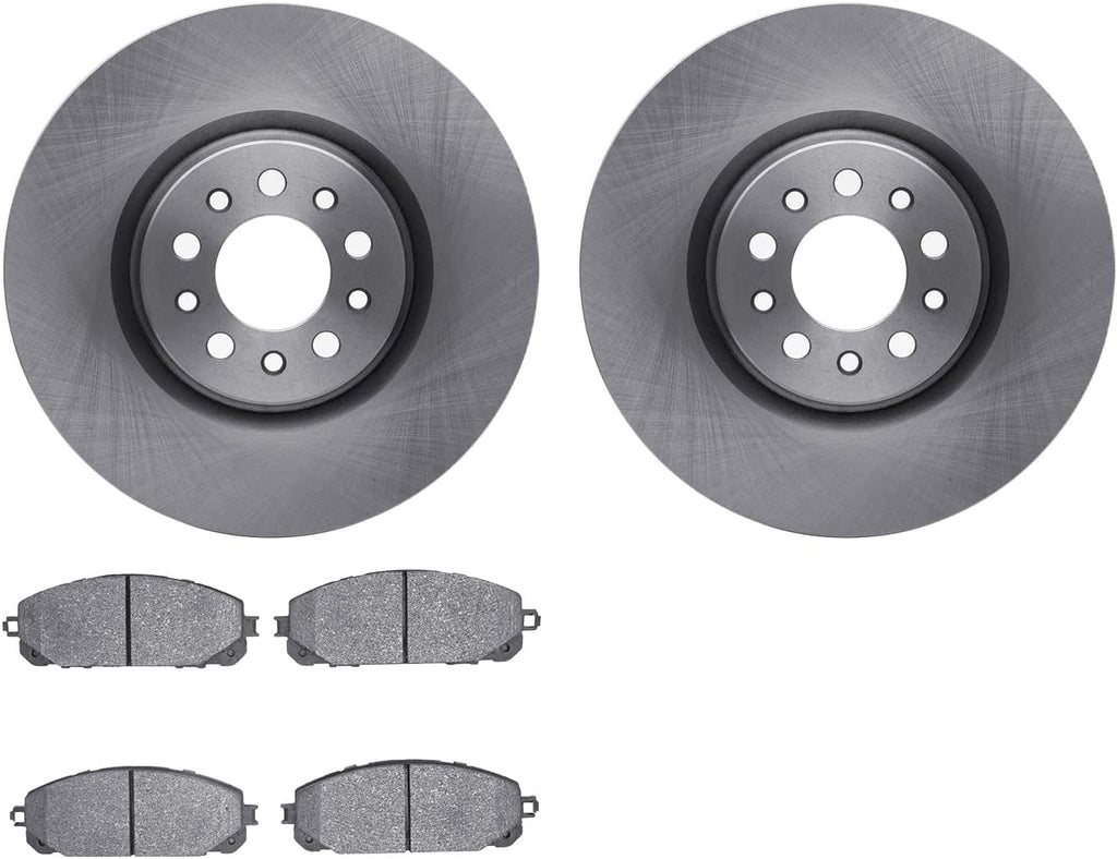 Front Brake Rotors with 5000 Advanced Brake Pads 6502-42107