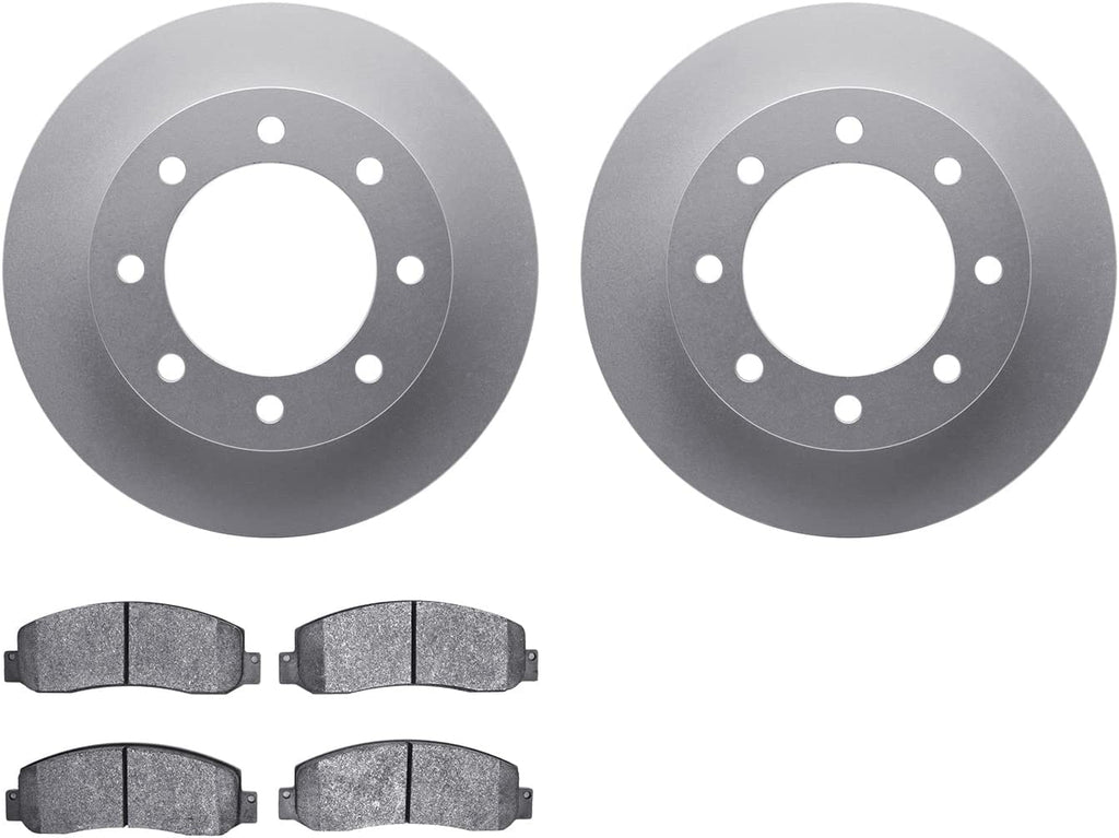 Front Geospec Brake Rotors with Ultimate Duty Performance Brake Pads 4402-54053