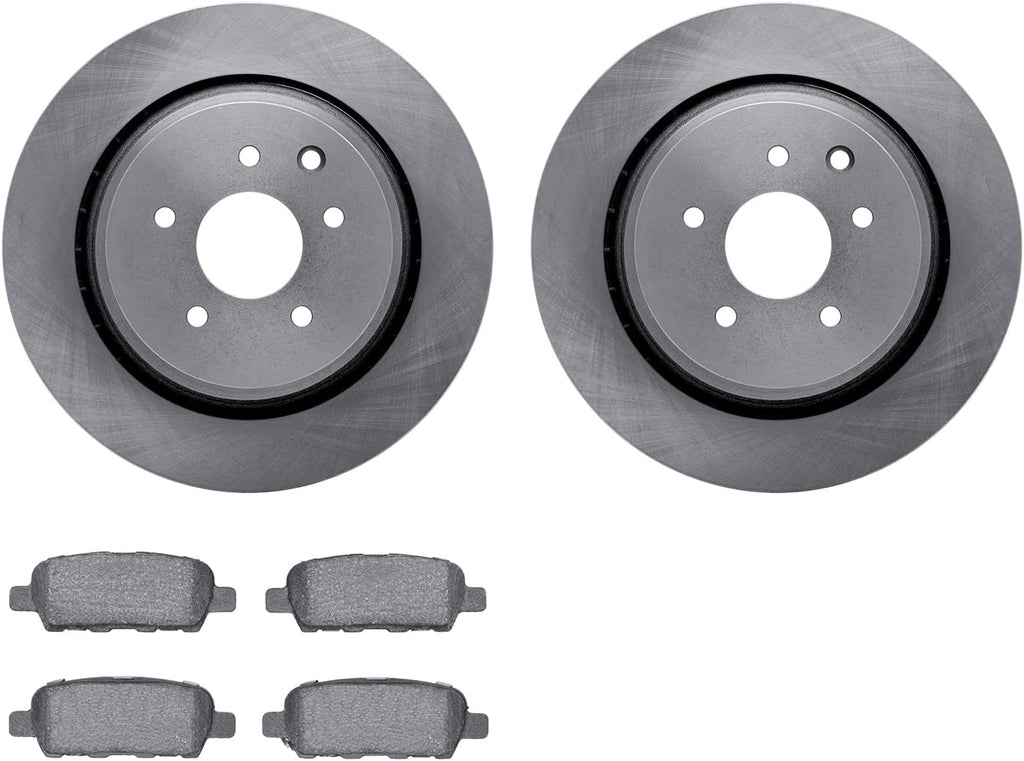 Rear Brake Rotors with 5000 Euro Ceramic Brake Pads 6602-68015