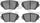 3000 Ceramic Brake Pads 1310-0862-00-Front Set for 2001-2005 Toyota RAV4