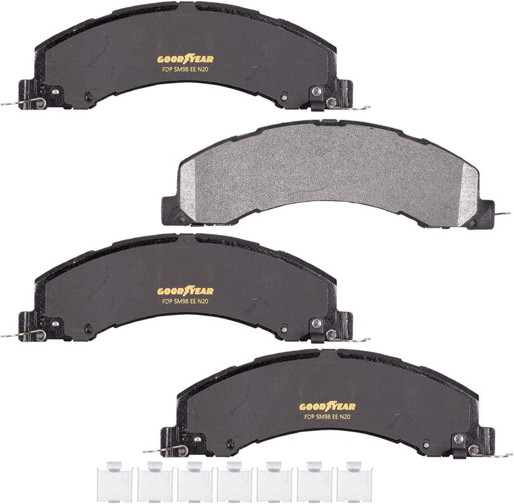 GYD1335 Automotive Carbon Ceramic Automotive Front Disc Brake Pads Set Vehicle Replacement Part for Select Trucks and Suvs