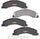 GYD1335 Automotive Carbon Ceramic Automotive Front Disc Brake Pads Set Vehicle Replacement Part for Select Trucks and Suvs