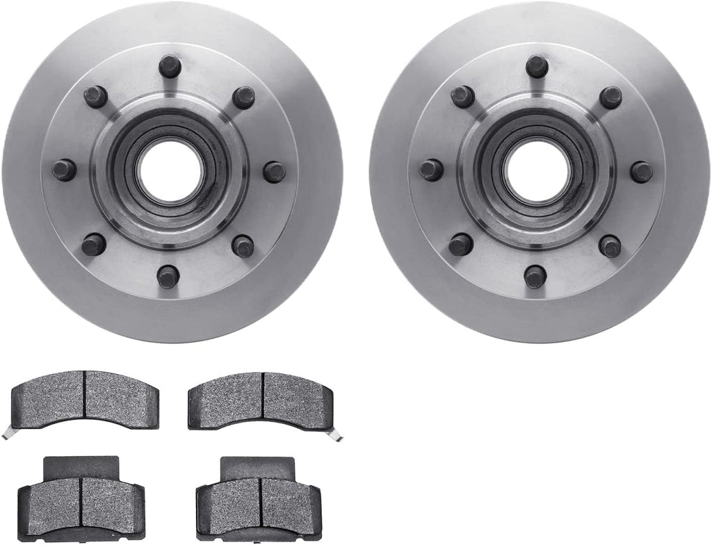 Front Brake Rotors with Heavy Duty Brake Pads 6202-40378