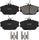 GYD598 Ceramic Automotive Front Disc Brake Pads Set Vehicle Replacement Part for Ford Taurus, Thunderbird, Lincoln Continental, & More