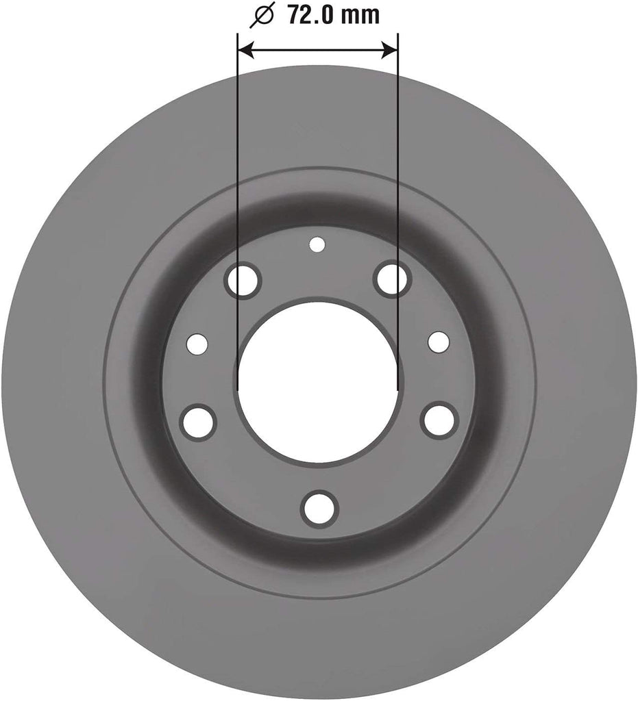 2142136GY Premium Antiox Coated Rear Brake Rotor Automotive Vehicle Replacement Part, Ford Fusion, Lincoln MKX, Zephyr, Mazda & More