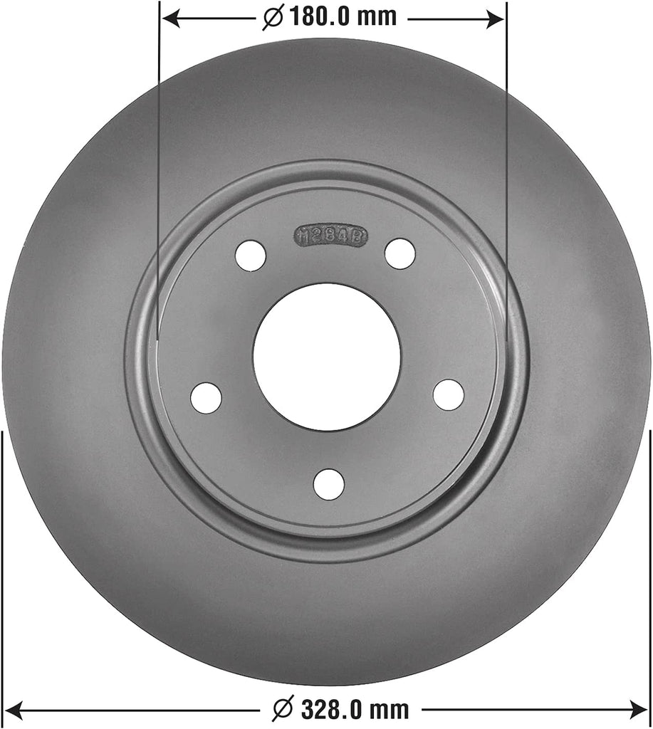 Rear Brake Rotors & Carbon-Ceramic Pads Kit for Chrysler Dodge & Ram Mini Vans