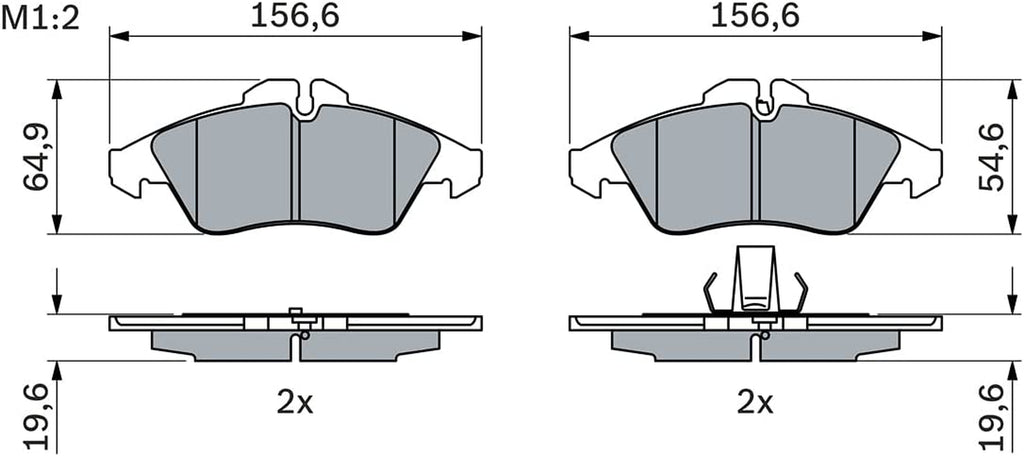 Bosch 0986424218 Brake Pad Set