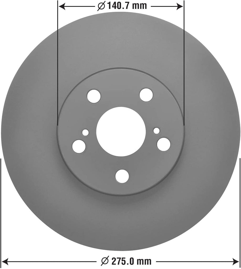 Front Brake Rotors & Ceramic Pads Kit for 2000 Toyota Celica