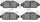 3000 Ceramic Brake Pads 1310-0496-00-Front Set for 1990-1993 Honda Accord