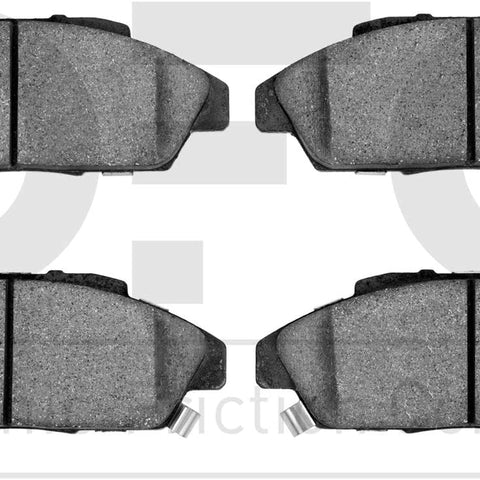 3000 Ceramic Brake Pads 1310-0496-00-Front Set for 1990-1993 Honda Accord