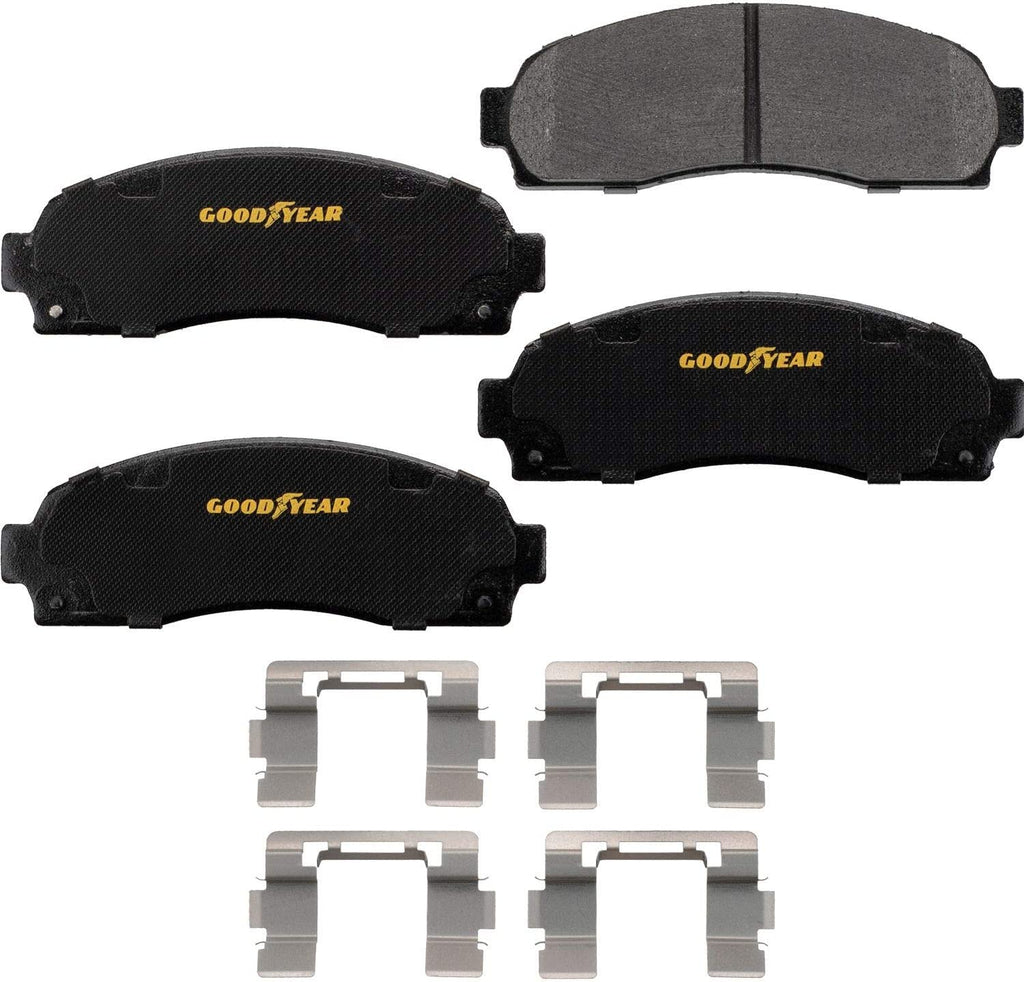 GYD833 Carbon Ceramic Front Disc Brake Pads Set Vehicle Replacement Part for Equinox, Ford Explorer, Explorer Sport Trac & More