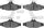 3000 Ceramic Brake Pads 1310-0413-00-Rear Set for 1985-1997 Chevrolet Camaro, 1988-1996 Chevrolet Corvette, 1988-1997 Pontiac Firebird