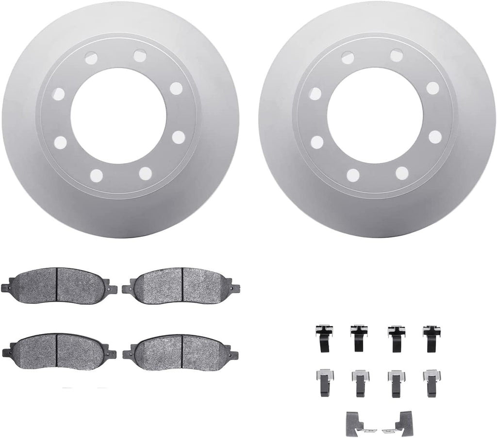 Rear Geospec Brake Rotors with Heavy Duty Brake Pads Includes Hardware 4212-99186
