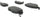 Parts 102.09100 102 Series Semi Metallic Standard Brake Pad