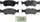 BE796 Blue Disc Brake Pad Set